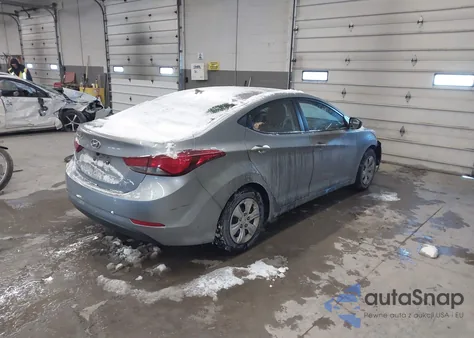 2016 Hyundai Elantra Se from USA, damaged, VIN 5NPDH4AE4GH678081